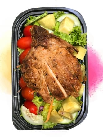Grilled Pork Chop Salad