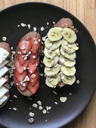 Fruit Toast with Peanut Butter
